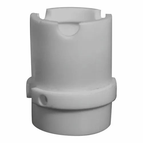 White PTFE machining component